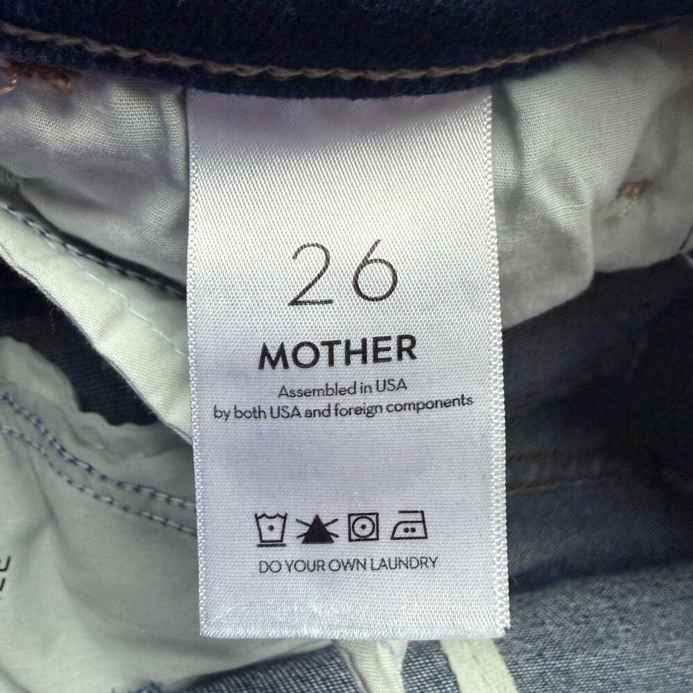 MOTHER The Hustler Ankle Fray Jeans in Home Movies Size 26 - Picture 6 of 8